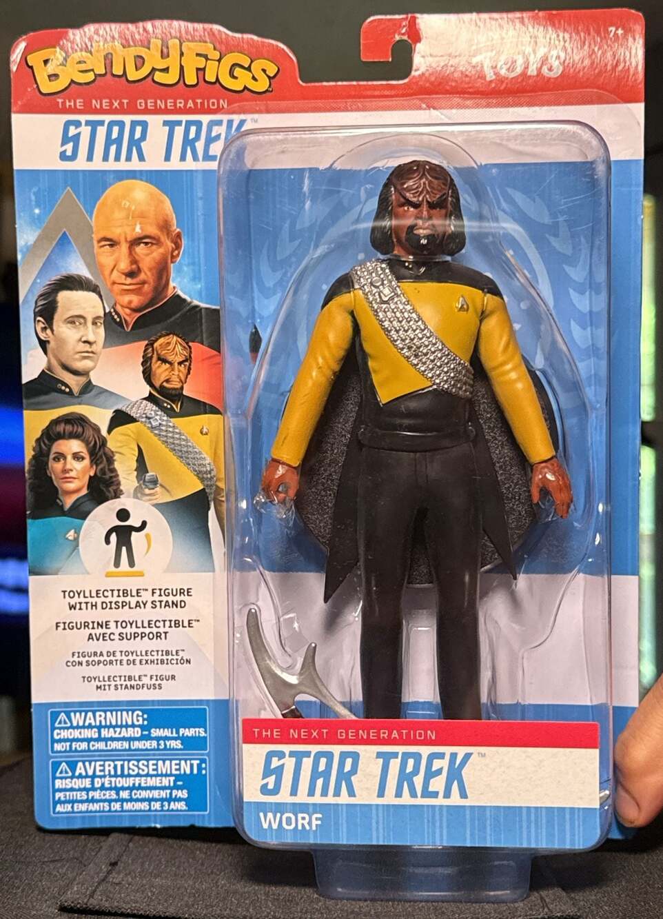 The Noble Collection Star Trek The Next Generation Worf BendyFigs Action Figure